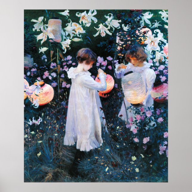 Carnation, Lily, Lily, Rose, Sargent  Poster (Front)