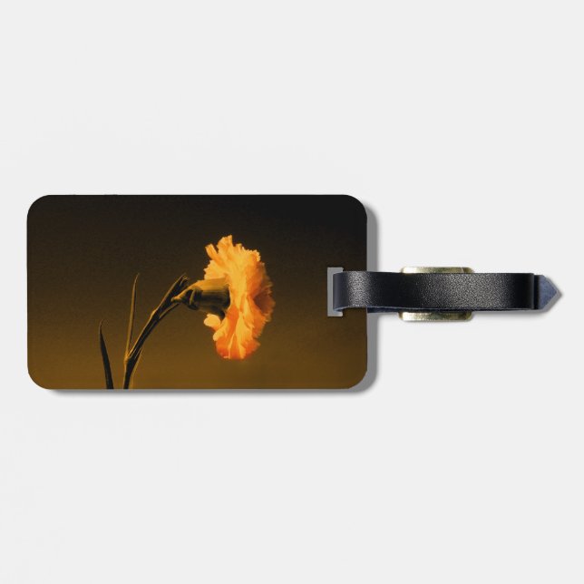 Carnation Luggage Tag (Back Horizontal)