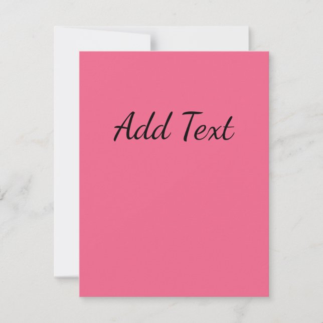 Carnation Pink Card (Front)