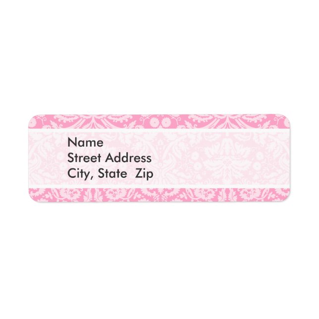 Carnation Pink Damask Pattern (Front)