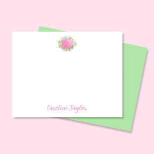 Carnation Pink January Birth Flower Stationery Card