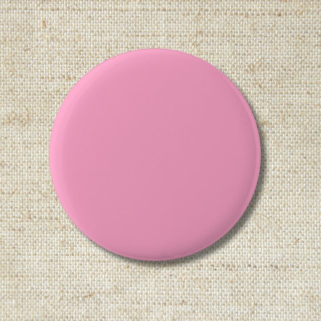 Carnation Pink Solid Colour | Classic | Elegant  6 Cm Round Badge (Creator Uploaded)