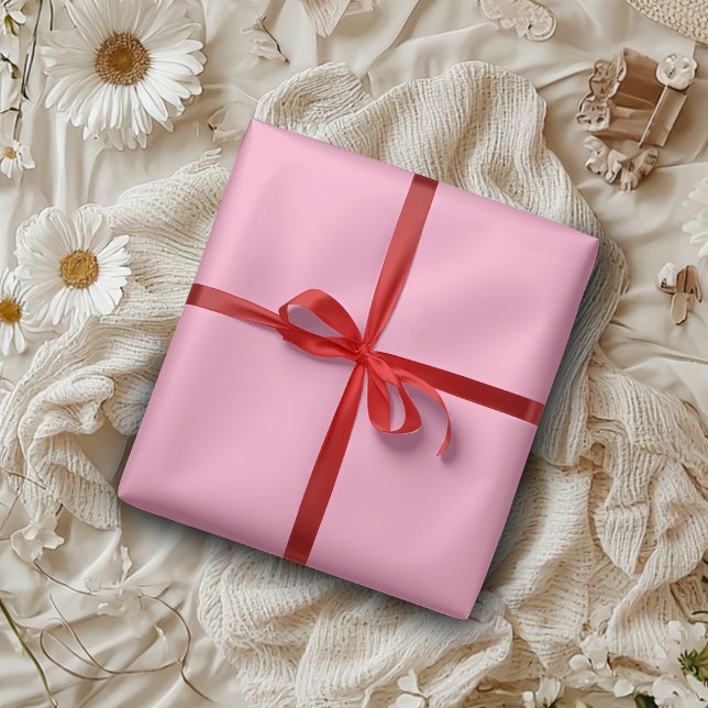 Carnation Pink Solid Colour | Classic | Elegant  Wrapping Paper (Creator Uploaded)