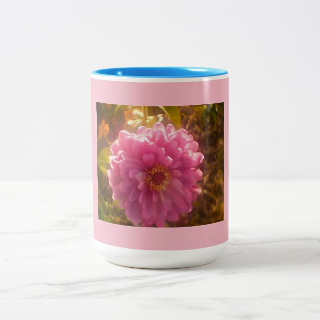 Carnation Pink Two-Tone Coffee Mug (Center)