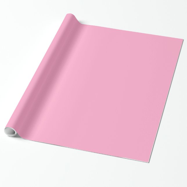 Carnation Pink Wrapping Paper (Unrolled)
