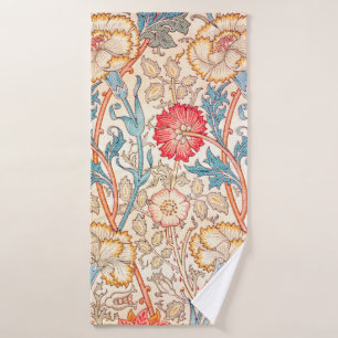 Carnation, William Morris Bath Towel