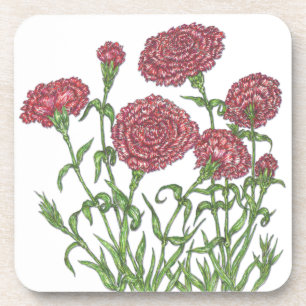 Carnations Coaster