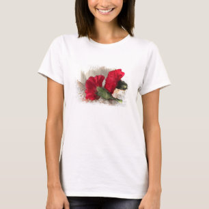 Carnations on Brocade T-Shirt