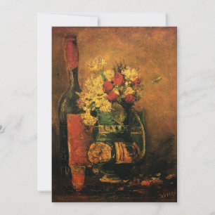 Carnations, Roses and a Bottle by Vincent van Gogh
