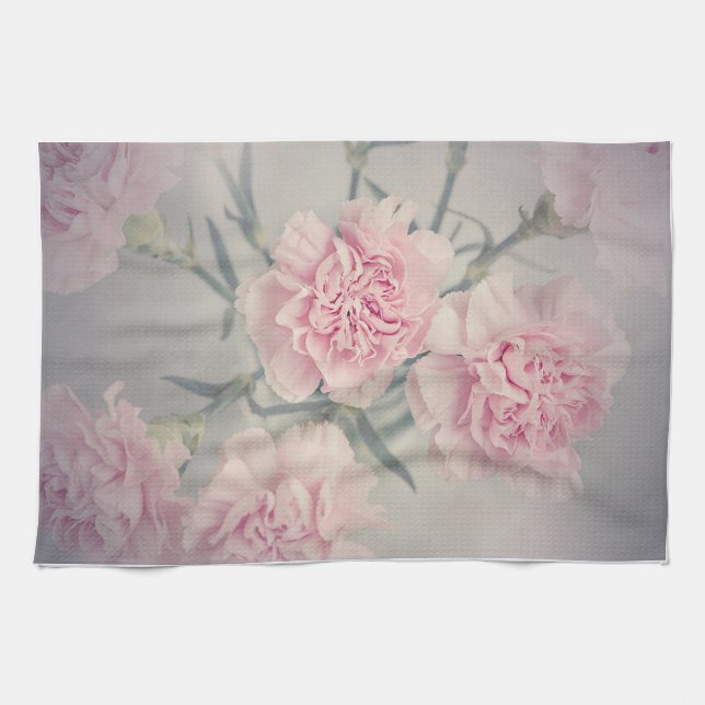 Carnations Tea Towel (Horizontal)