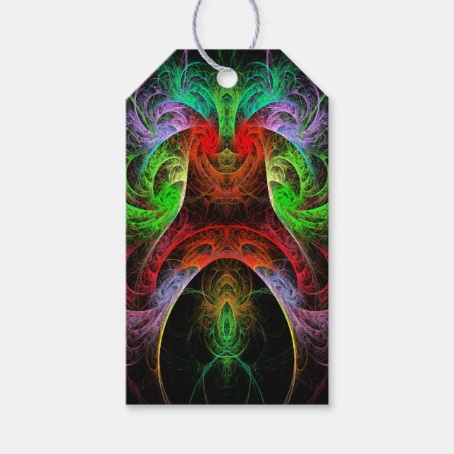Carnaval Abstract Art Gift Tags (Front)