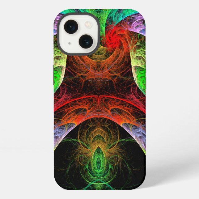 Carnaval Abstract Art iPhone Case (Back)