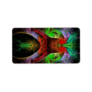 Carnaval Abstract Art Label