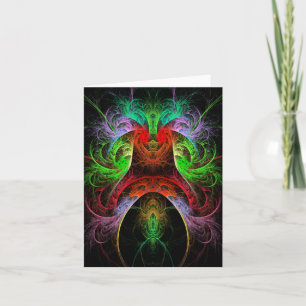Carnaval Abstract Art Note Card
