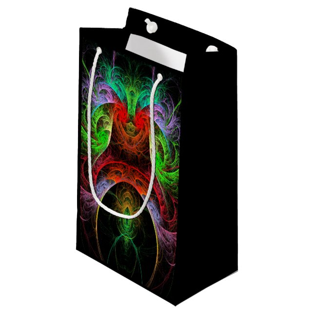 Carnaval Abstract Art Small Gift Bag (Front Angled)