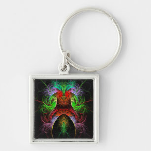 Carnaval Abstract Art Small Key Ring