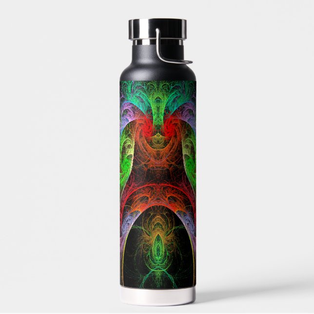 Carnaval Abstract Art Water Bottle (Left)
