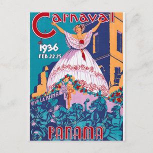 Carnaval de 1936, Feb. 22-25, Panama Postcard