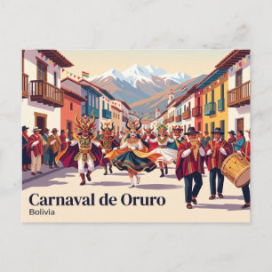 Carnaval de Oruro Bolivia Postcard