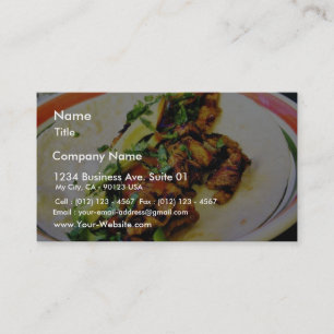 Carne Asada Tacos Business Card