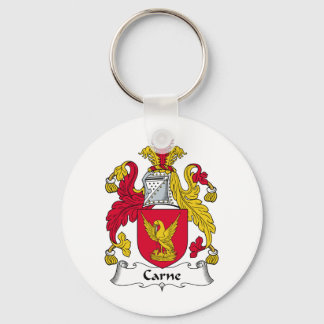 Carne Family Crest Key Ring
