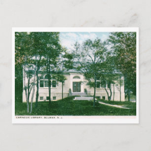 Carnegie Library, Belmar, NJ Vintage Postcard