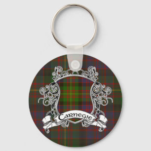 Carnegie Tartan Shield Key Ring