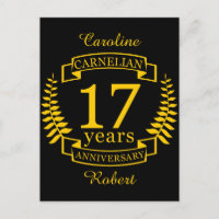 Carnelian Gemstone wedding anniversary 17 years
