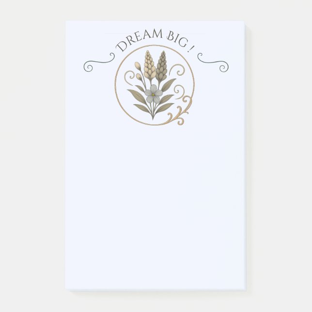 Carnet de note, bloc-notes, Dream big. Post-it Notes (Front)