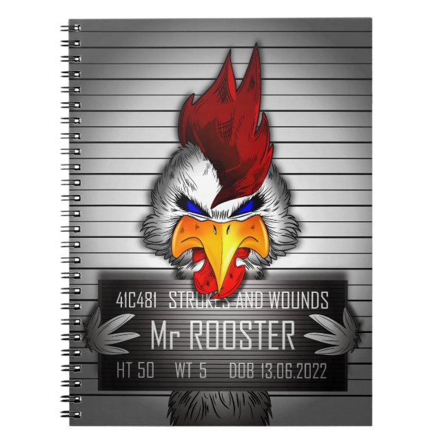 Carnet Mr Rooster Notebook (Front)