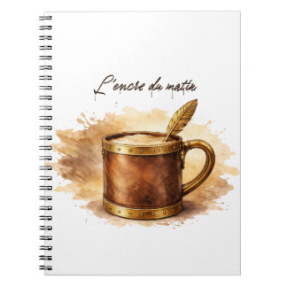Carnet Tasse l'encre du matin Notebook