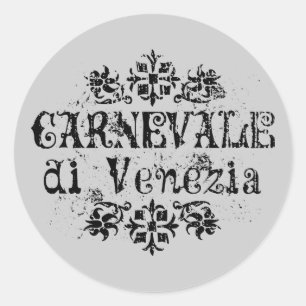Carnevale di Venezia Classic Round Sticker