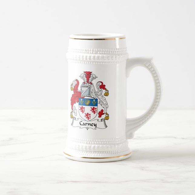 Carney Family Crest Beer Stein (Right)