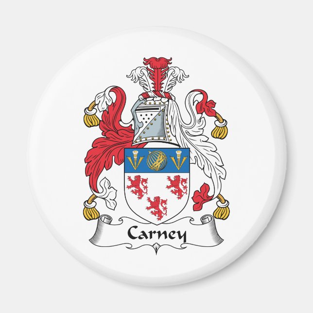 Carney Family Crest Magnet (Front)