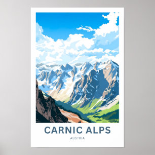 Carnic Alps Austria Travel Print