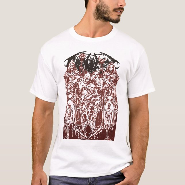 Carnifex - Dark Days White T-Shirt (Front)