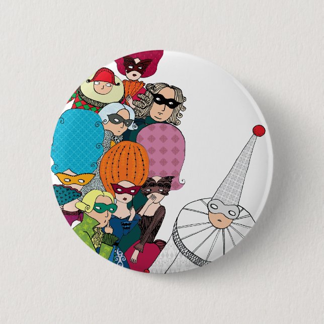 Carnival 6 Cm Round Badge (Front)