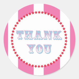 Carnival and Circus Party Classic Round Sticker
