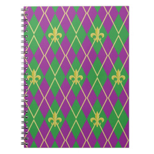 Carnival Argyle Notebook