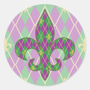 Carnival Argyle Sticker