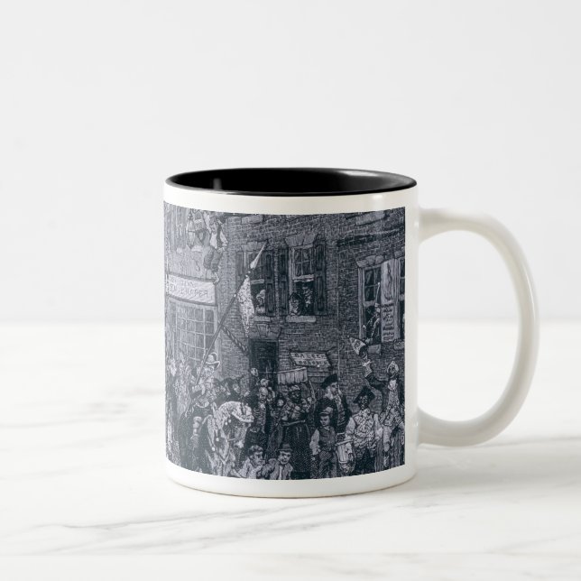 Carnival at Philadelphia Two-Tone Coffee Mug (Right)