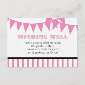 Carnival Baby Shower Wishing Well Card