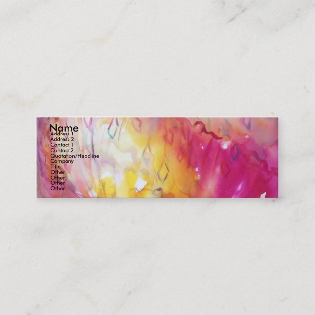 CARNIVAL BALLET / Venetian Masquerade,Dance,Music Mini Business Card (Front)