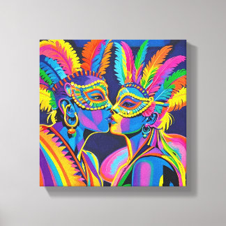 Carnival board to fall in love canvas print