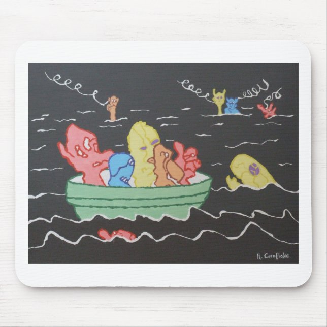 Carnival Boat Ride Mouse Pad (Front)