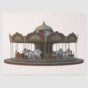 Carnival Carousel Illustration 2 Decoupage Tissue Paper