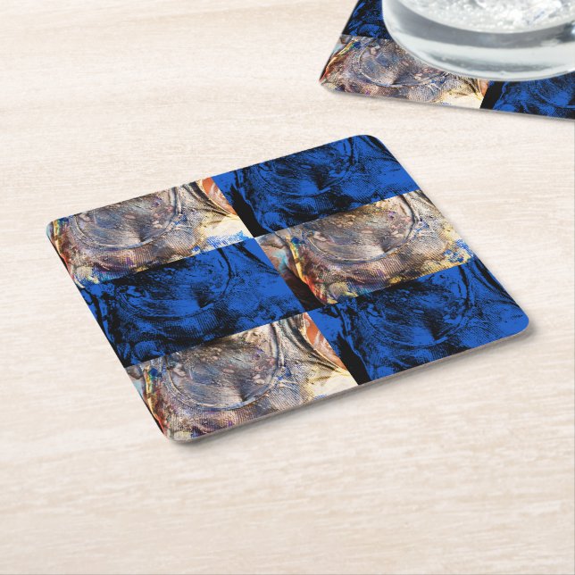 carnival chest square paper coaster (Angled)