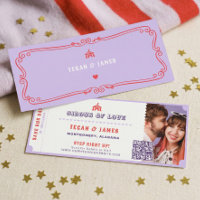 Carnival Circus Amusement Park Save The Date Photo