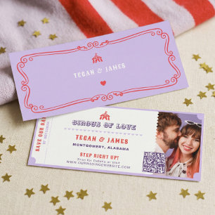 Carnival Circus Amusement Park Save The Date Photo Invitation