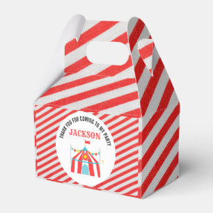 Carnival Circus Birthday Favour Box